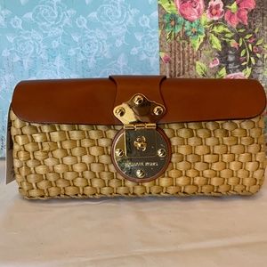 Michael Kors Santorini handbag with chain shoulder strap  Luggage leather